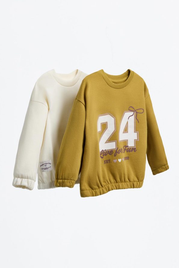 2-Pack Contrast Sweatshirts