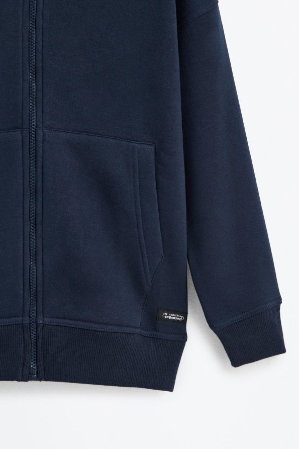 Zippered Hooded Jacket