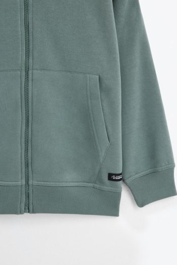 Zippered Hooded Jacket