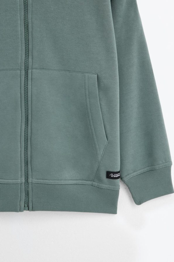 Zippered Hooded Jacket