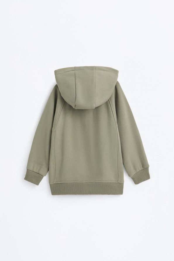 Hooded Sweatshirt Jacket