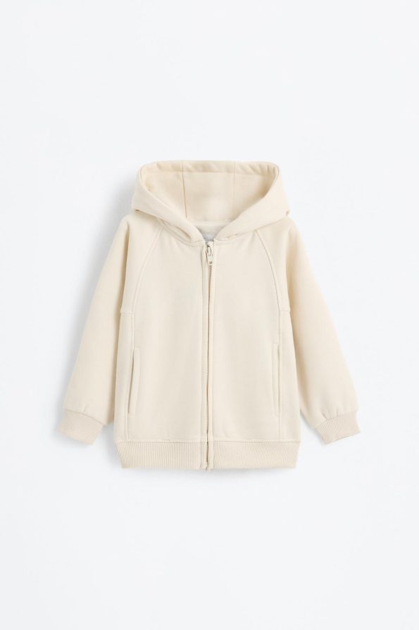 Hooded Sweatshirt Jacket