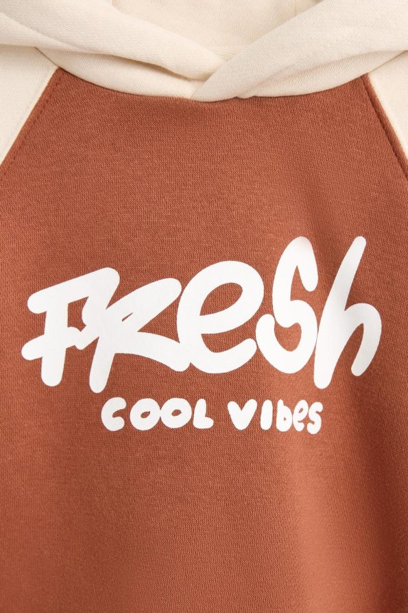 Color Block Cotton Hoodie Sweatshirt