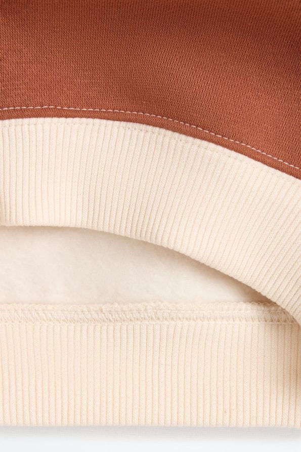 Color Block Cotton Hoodie Sweatshirt