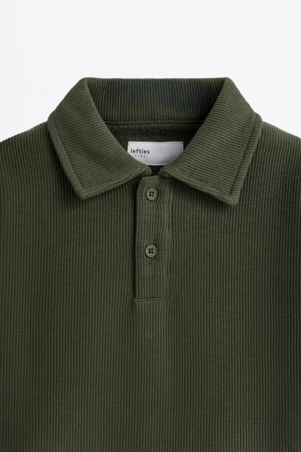 Plain Polo Neck Sweatshirt