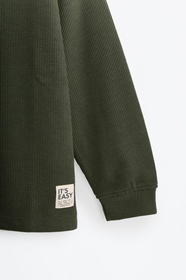 Plain Polo Neck Sweatshirt