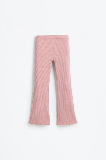 Ribbed Flared Leggings