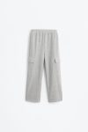 Knitted Cargo Jogger Pants