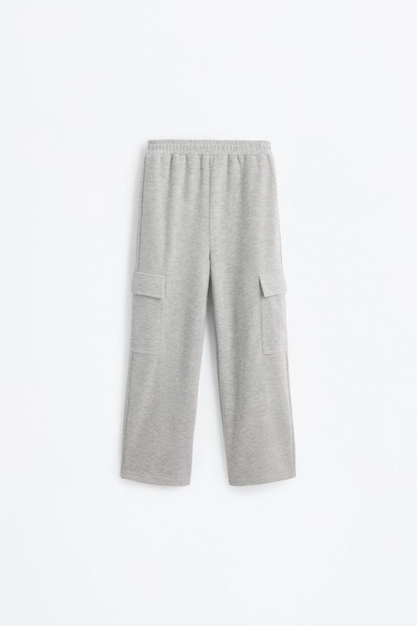 Knitted Cargo Jogger Pants