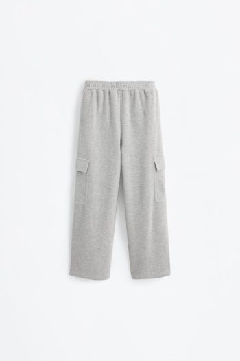 Knitted Cargo Jogger Pants