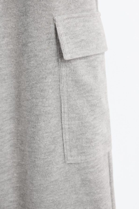 Knitted Cargo Jogger Pants