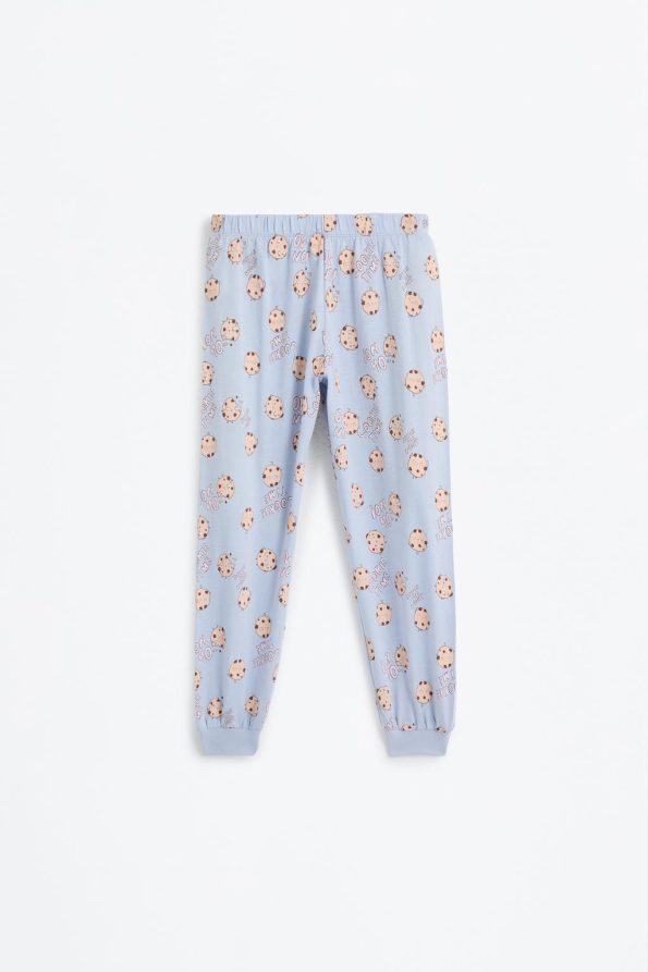 Printed Long Pajama Set