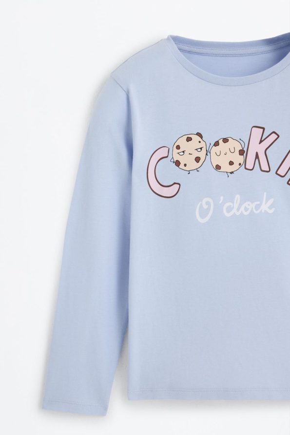 Printed Long Pajama Set