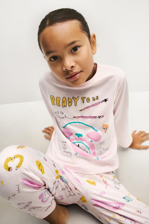 Printed Long Pajama Set