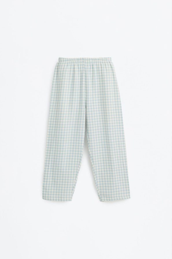 Long Contrast Pajama Set