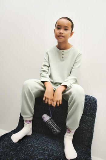 Long Waffle Pajama Set