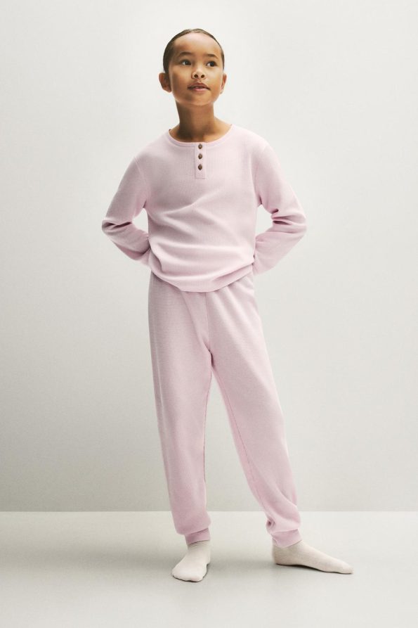 Long Gofre Pajama Set