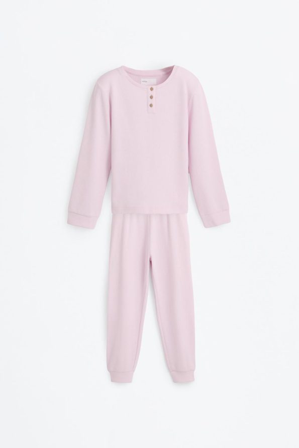 Long Gofre Pajama Set