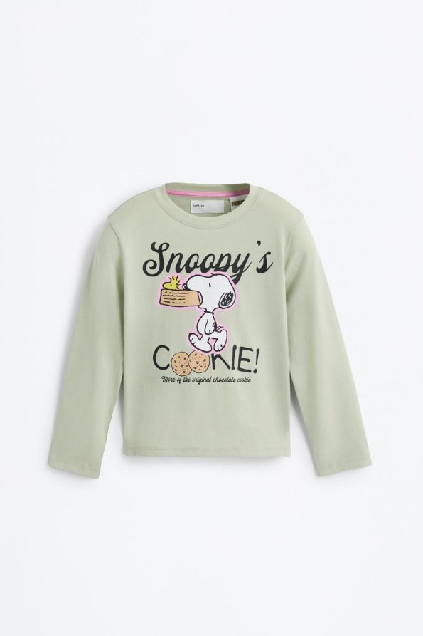 Snoopy Peanuts™ Printed Long Pajama Set