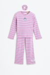 Stitch ©Disney Striped Pajama Set with Scrunchie