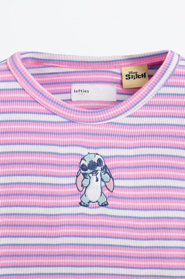 Stitch ©Disney Striped Pajama Set with Scrunchie