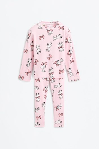 Snoopy Peanuts™ Ribbed Pajama Set
