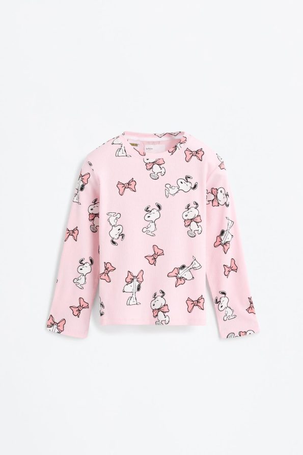Snoopy Peanuts™ Ribbed Pajama Set