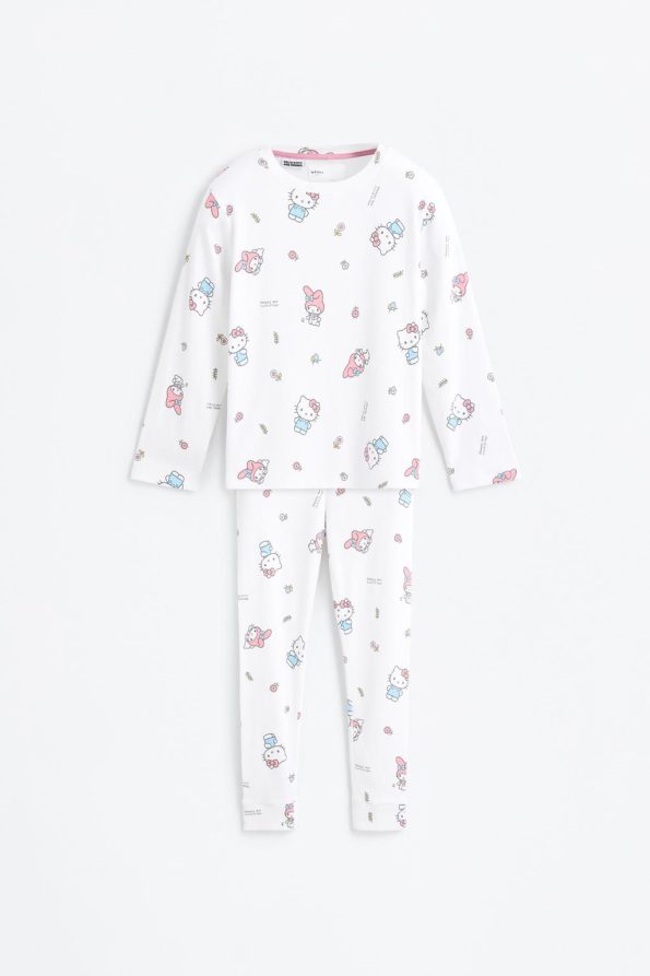 Hello Kitty ©SANRIO Ribbed Pajama Set