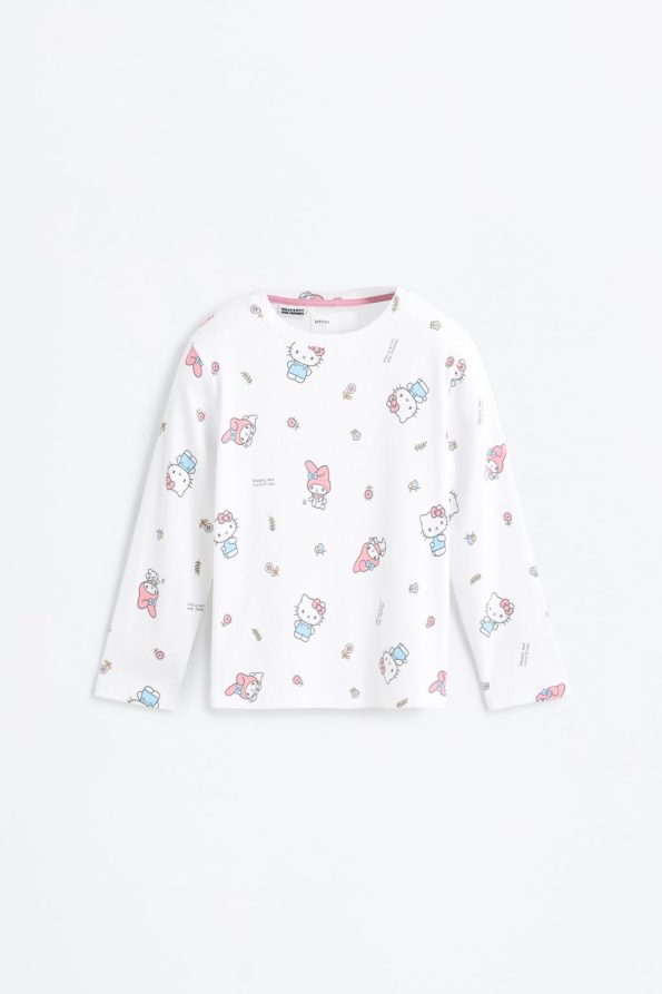 Hello Kitty ©SANRIO Ribbed Pajama Set