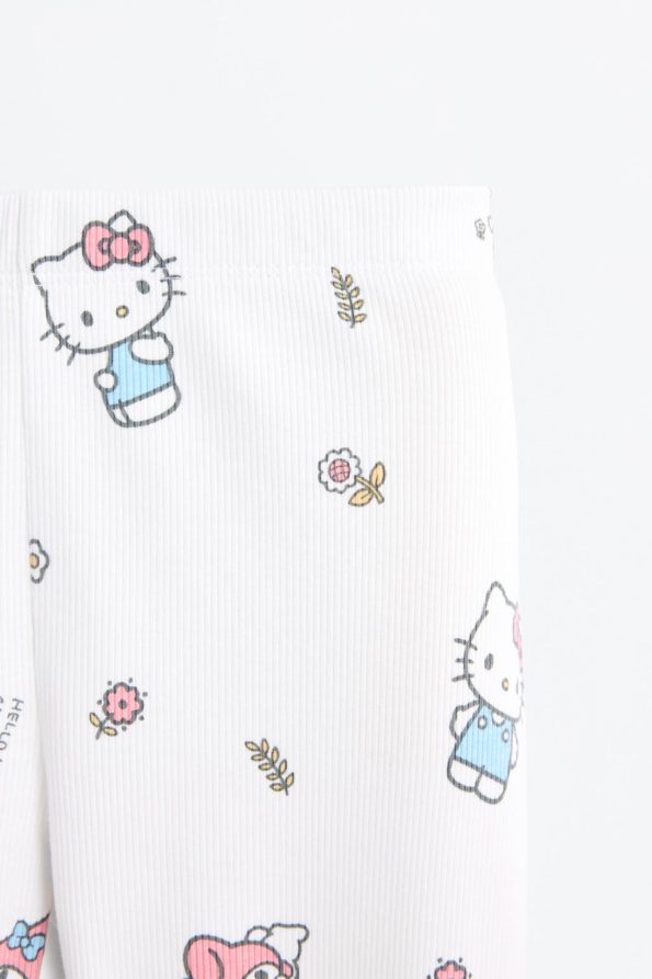 Hello Kitty ©SANRIO Ribbed Pajama Set