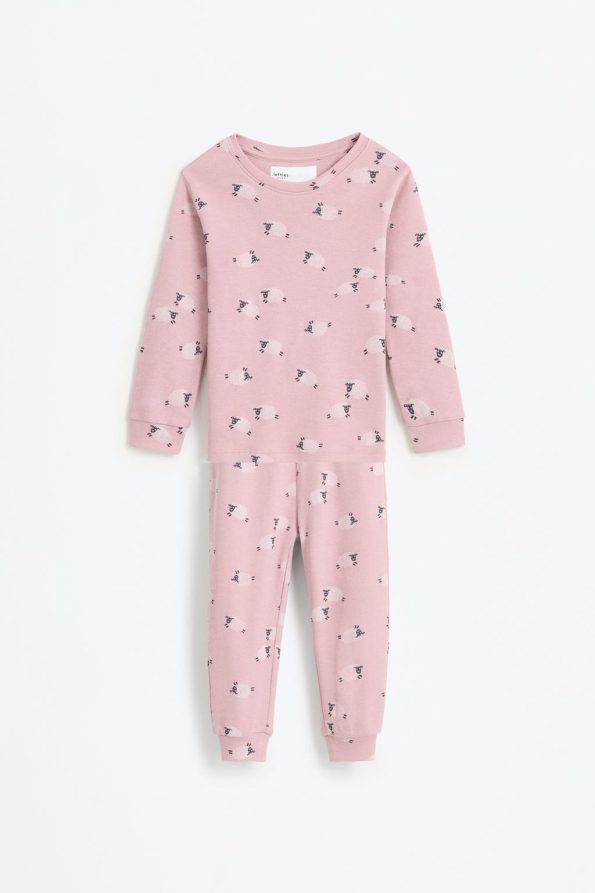 2-Piece Bear Print Pajama Set