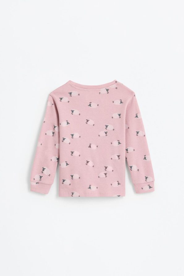 2-Piece Bear Print Pajama Set