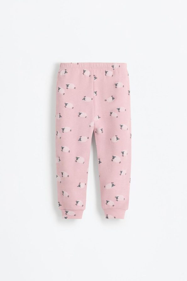 2-Piece Bear Print Pajama Set