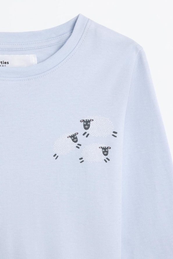 2-Piece Bear Print Pajama Set