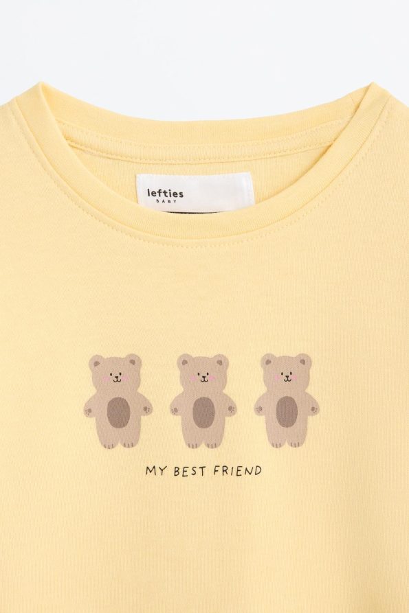 2-Piece Bear Print Pajama Set