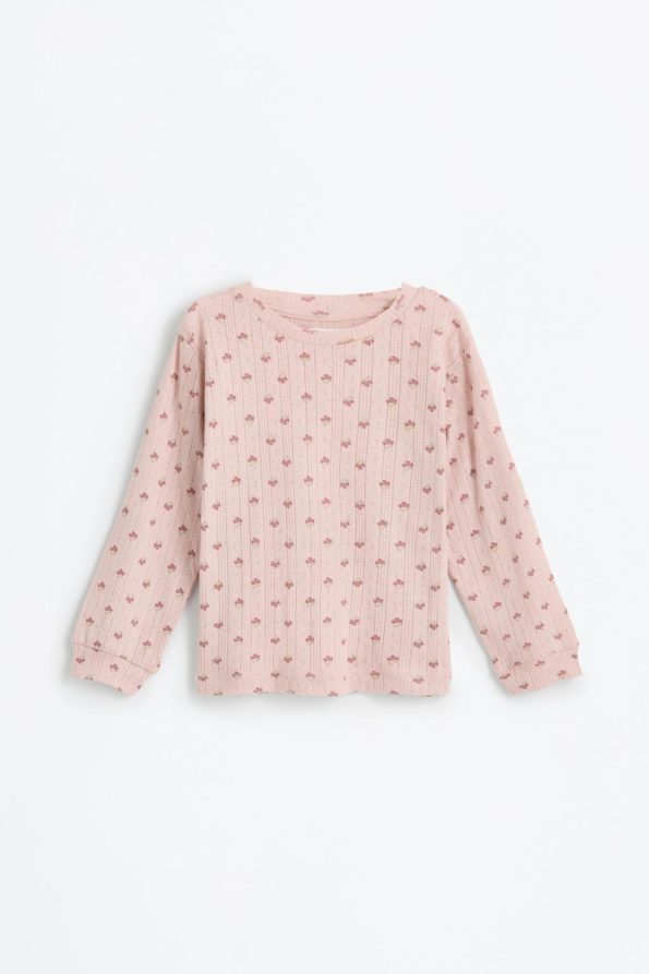 Patterned Lace Pajama Set