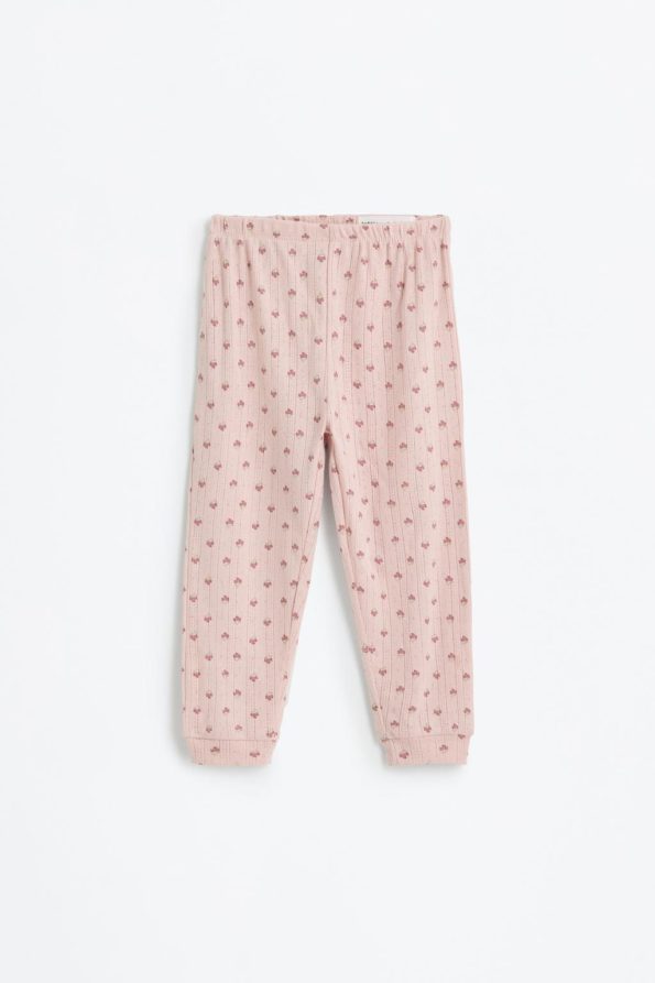 Patterned Lace Pajama Set