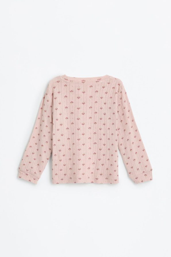 Patterned Lace Pajama Set