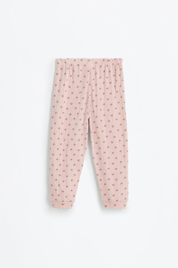 Patterned Lace Pajama Set