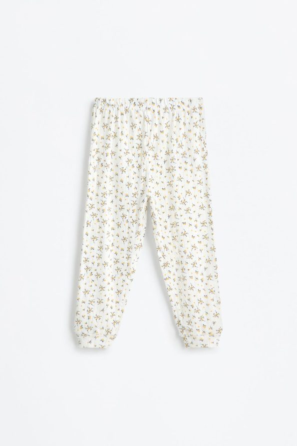 Patterned Lace Pajama Set