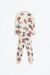 Mini Patterned Long Pajama Set