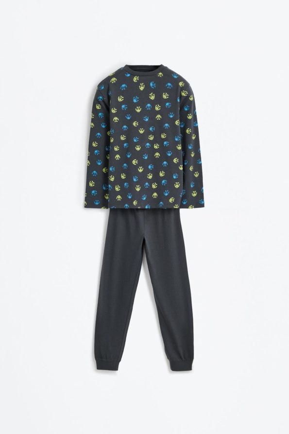 Printed Long Pajama Set