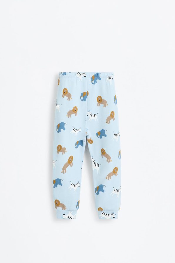 2-Piece Patterned Long Pajama Set