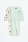 2-Piece Patterned Long Pajama Set