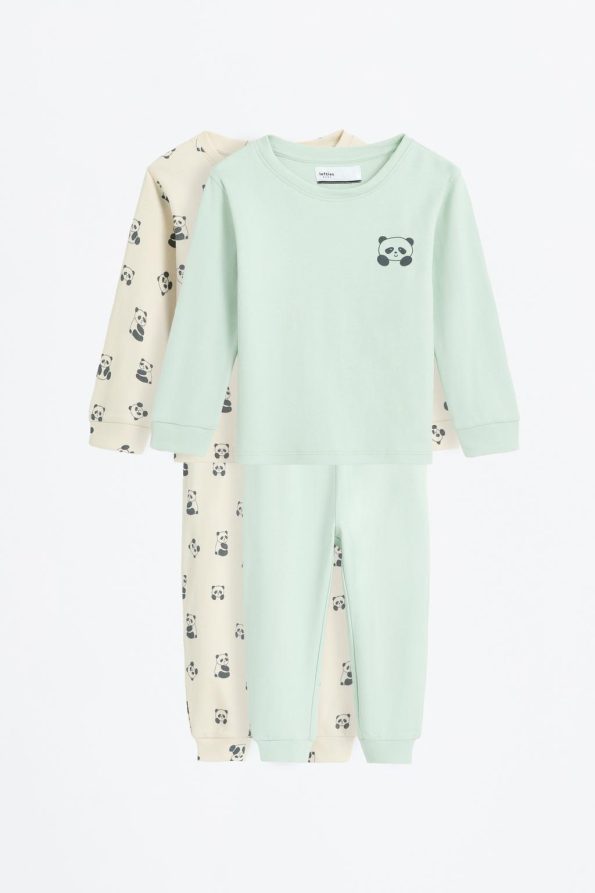 2-Piece Patterned Long Pajama Set