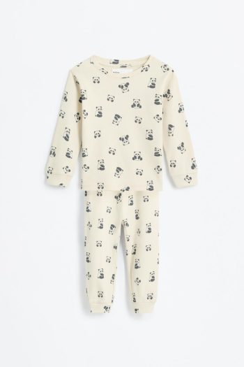 2-Piece Patterned Long Pajama Set