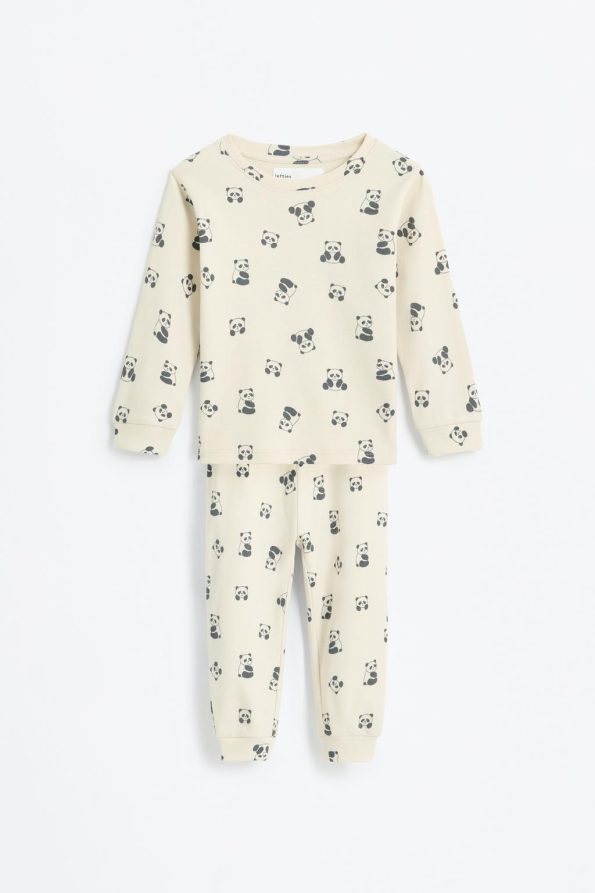 2-Piece Patterned Long Pajama Set