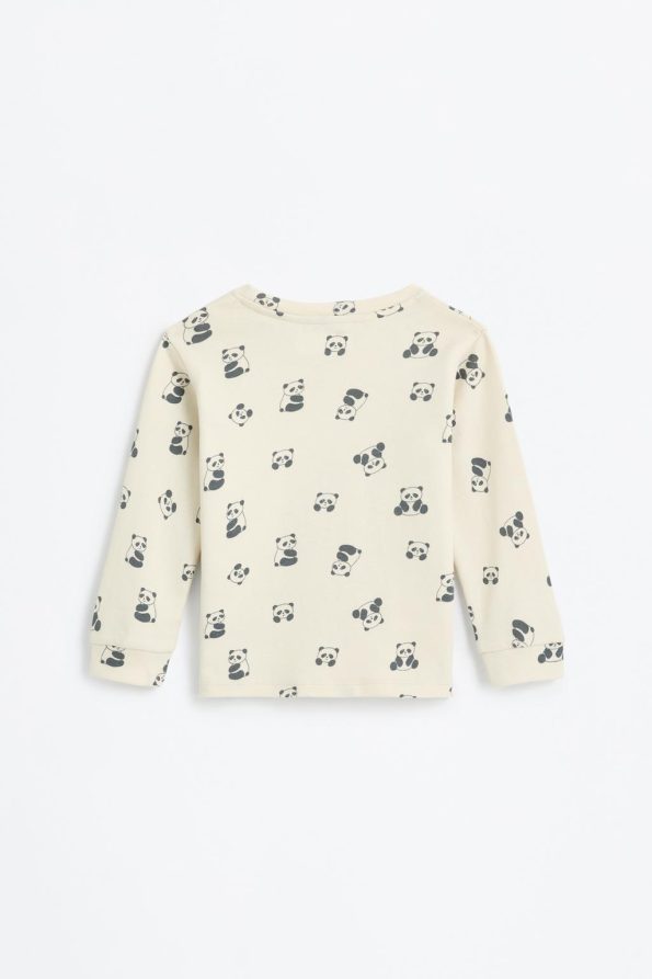 2-Piece Patterned Long Pajama Set