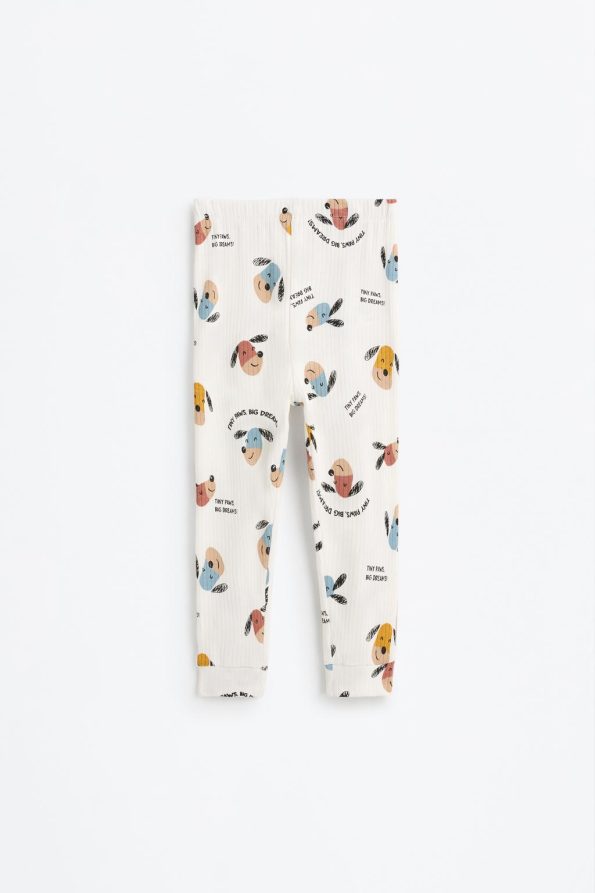 Ribbed Patterned Pajama Set