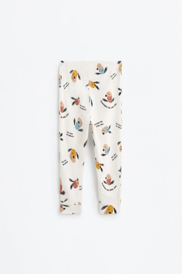 Ribbed Patterned Pajama Set